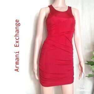 Armani Exchange Red BodyCon Dress